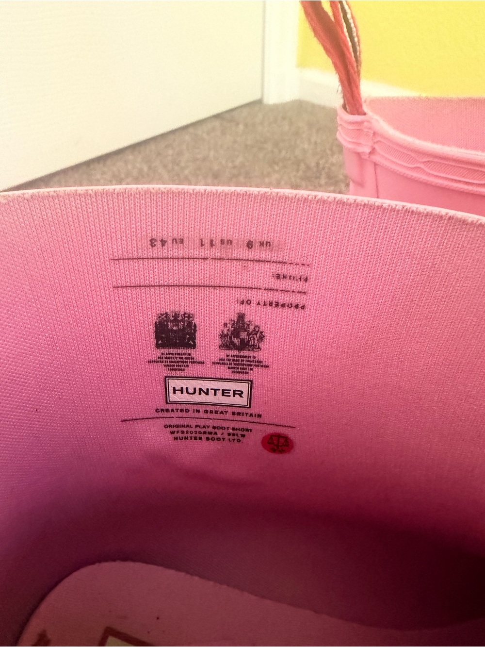 Hunter Pink Waterproof Rain Boots - Picture 5 of 5